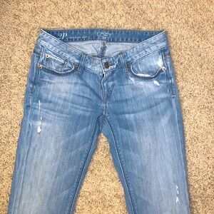 Loft Modern Slim Distressed Jeans